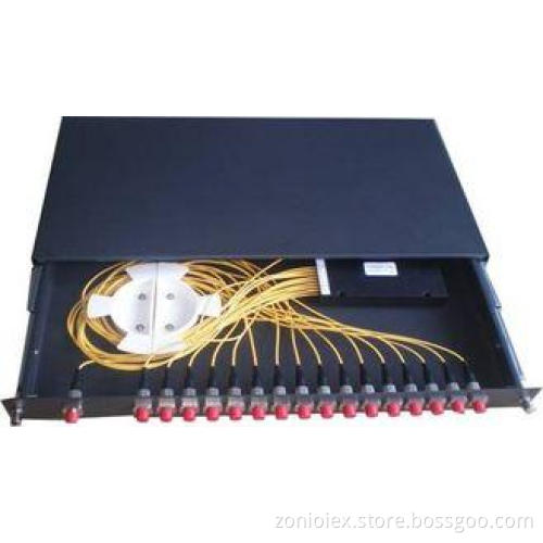 1 x 16 Fiber Distribution Box 19" Rack Type For FTTH Networ
